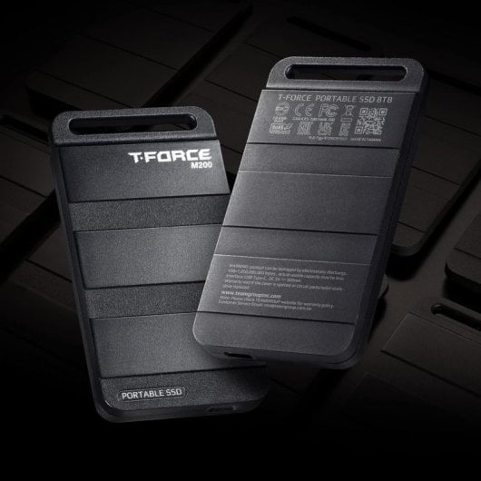 Team Group T-FORCE M200 2 TB externes SSD-Laufwerk, 2000 MB/s, USB-C 3.2, Schwarz
