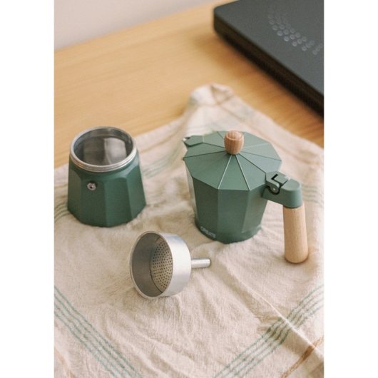 Creatre Thera Moka Retro Cafetera Italiana 450ml Verde