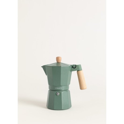 Creatre Thera Moka Retro Cafetera Italiana 450ml Verde