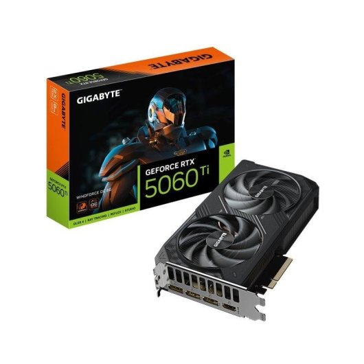 Grafikkarte Gigabyte GeForce RTX 5060 Ti WINDFORCE OC 8GB GDDR7 Reflex 2 RTX AI DLSS4