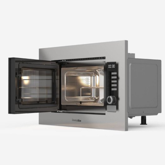 Universal Blue Speedybake Plus 6120W Microondas Integrable Con Grill 20 Litros Inox