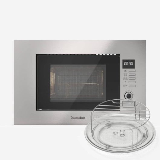 Universal Blue Speedybake Plus 6120W Microondas Integrable Con Grill 20 Litros Inox