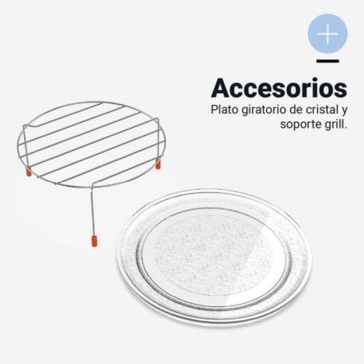 Universal Blue Speedybake Plus 6120W Microondas Integrable Con Grill 20 Litros Inox