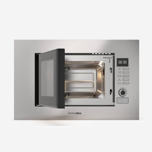 Universal Blue Speedybake Plus 6120W Microondas Integrable Con Grill 20 Litros Inox