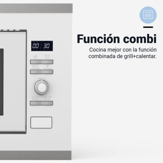 Universal Blue Speedybake Plus 6120W Microondas Integrable Con Grill 20 Litros Blanco