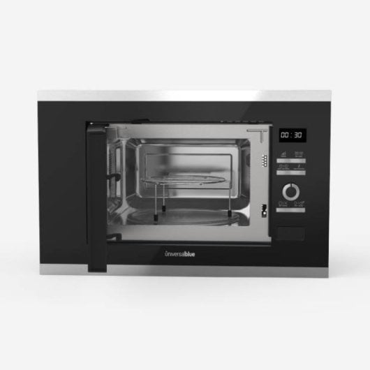 Universal Blue Speedybake Plus 6120B Microondas Integrable Con Grill 20 Litros Negro