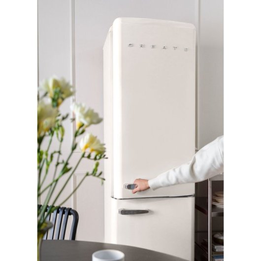 Create Fridge Stylance Frigorífico Combi De Estilo Retro 244l E Blanco