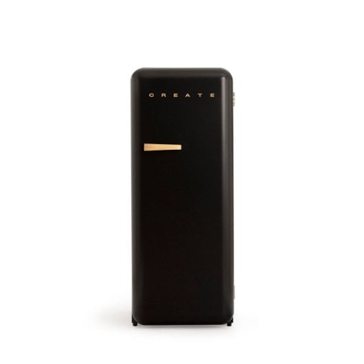 Create Fridge Retro Frigorífico De Estilo Retro Una Puerta 281L D Negro