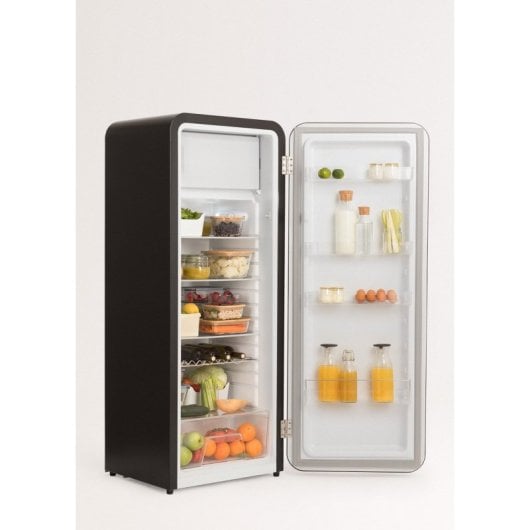 Create Fridge Retro Frigorífico De Estilo Retro Una Puerta 281L D Negro