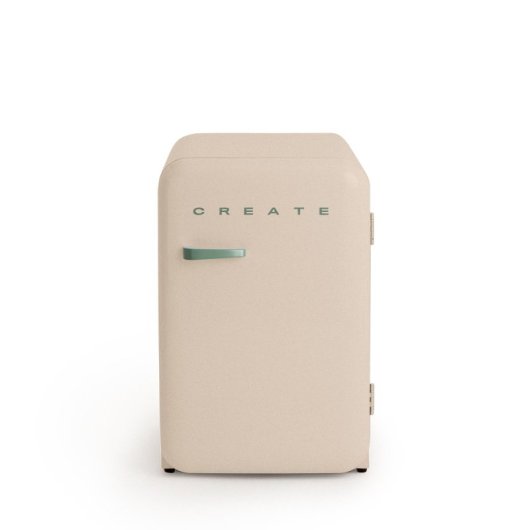 Create Fridge Retro Mini Frigorífico De Estilo Retro 107L F Beige