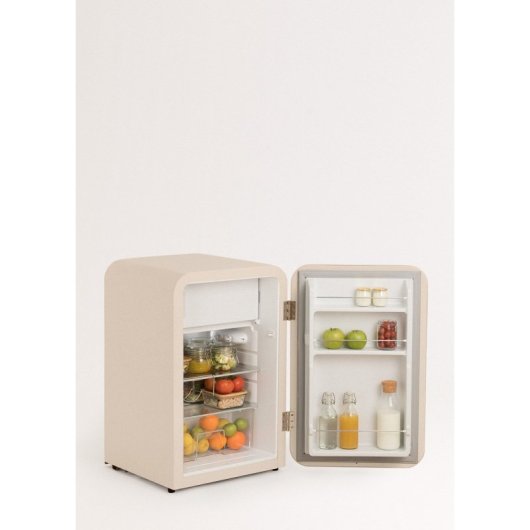 Create Fridge Retro Mini Frigorífico De Estilo Retro 107L F Beige
