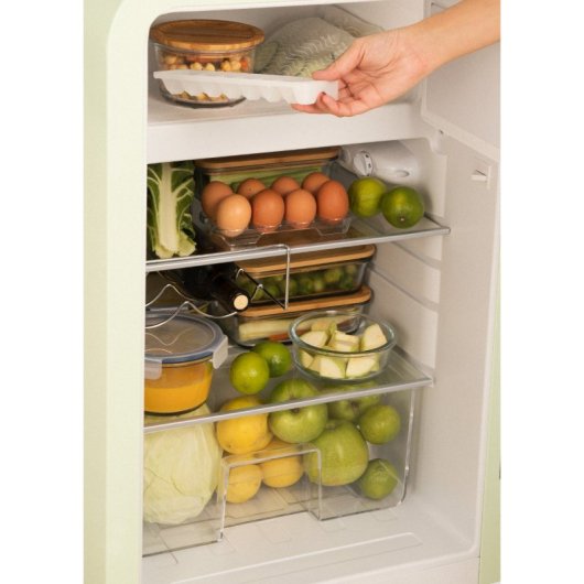 Create Fridge Retro Mini Frigorífico De Estilo Retro 107l  F Verde