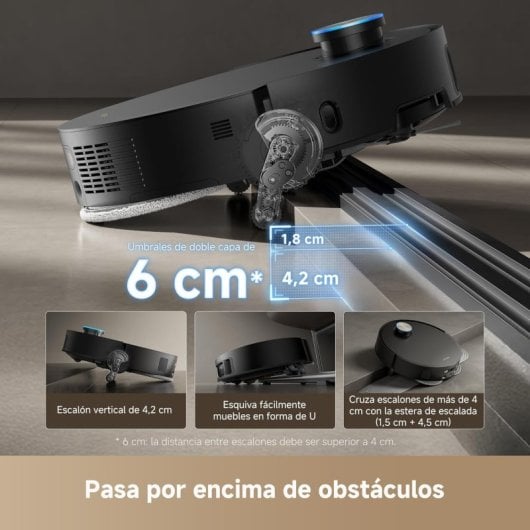 Dreamer X50 Ultra Complete Robot Aspirado Fregasuelos Y Autovaciado Negro