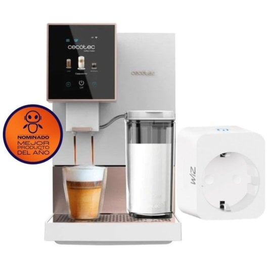 Cecotec Cremmaet Compactccino Connected Cafetera Superautomática 19B WiFi + WiZ Enchufe Inteligente