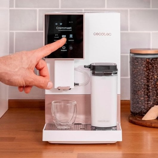 Cecotec Cremmaet Compactccino Connected Cafetera Superautomática 19B WiFi + WiZ Enchufe Inteligente