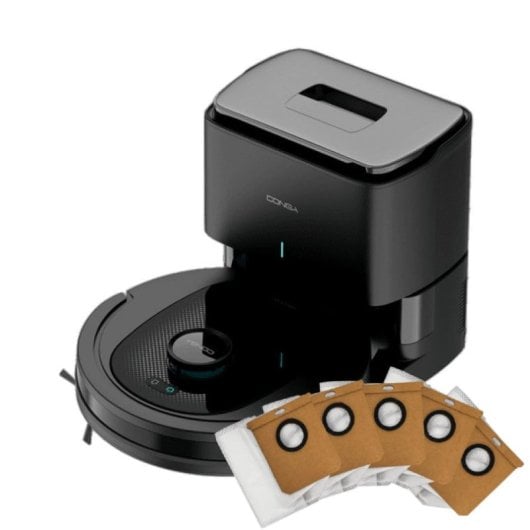 Cecotec Conga 7490 Ultimate Home X-Treme Robot Aspirador Autovaciado 4 en 1 + Pack 5 Bolsas 3L