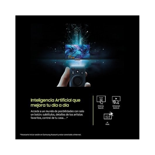 Samsung QLED AI 55" TQ55Q8FAAUXXC UltraHD 4K Quantum HDR+ Tizen