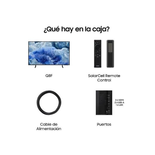 TV Samsung QLED TQ65Q8FAAUXXC 65" 4K UltraHD 50Hz Smart TV Tizen Quantum HDR+