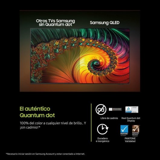 TV Samsung QLED TQ43Q7FAAUXXC 43" 4K UltraHD 50Hz Smart TV Tizen Quantum HDR10