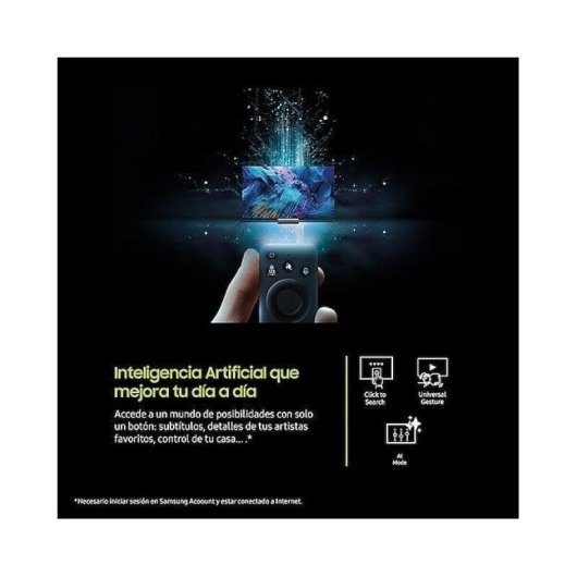 TV Samsung QLED TQ55Q7FAAUXXC 55" 4K UltraHD 50Hz Smart TV Tizen HDR10+ AI