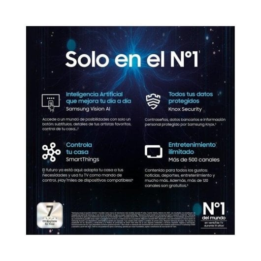 TV Samsung QLED TQ65Q7FAAUXXC 65" 4K UltraHD 50Hz Smart TV Tizen Quantum HDR10+