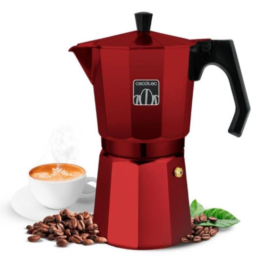 Italienischer Espressokocher Cecotec Mokclassic 900 Red 550 ml 9 Tassen Edelstahlfilter