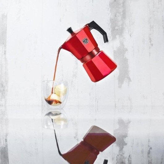 Italienischer Espressokocher Cecotec Mokclassic 900 Red 550 ml 9 Tassen Edelstahlfilter