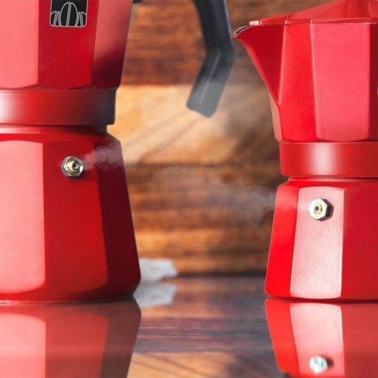 Italienischer Espressokocher Cecotec Mokclassic 900 Red 550 ml 9 Tassen Edelstahlfilter