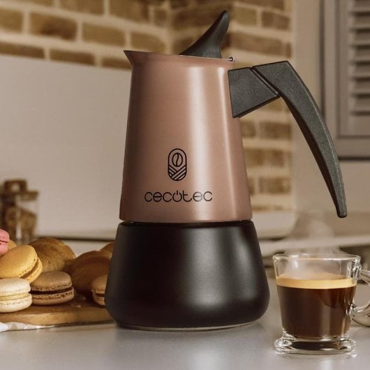 Kaffeemaschine Manuell Cecotec Piccolina 900 Bronze 450 ml Edelstahl für 10 Tassen