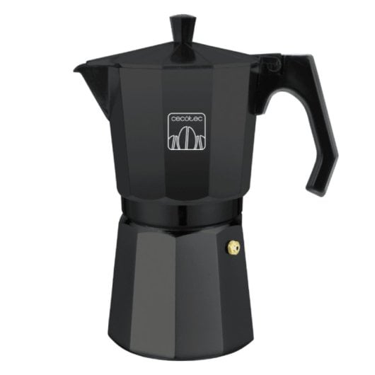 Cafetière italienne Cecotec Mokclassic 1200 noire 12 tasses 0,6 L Induction Aluminium