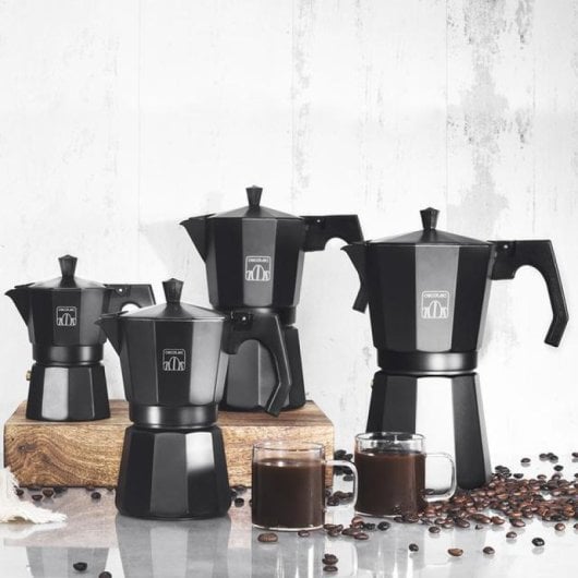 Cafetière italienne Cecotec Mokclassic 1200 noire 12 tasses 0,6 L Induction Aluminium
