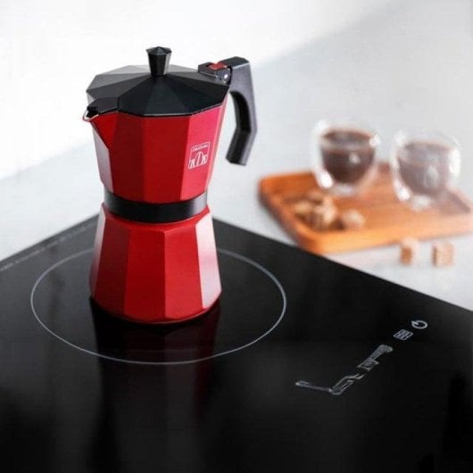 Cafetière Italienne Cecotec Mokclassic 1200 Red 12 tasses 0,75 L filtre inox induction