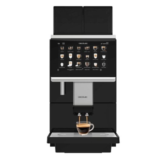 Cafetera Superautomática Cecotec Cremmaet Lounge 2x700g 2900W 4 tolvas pantalla táctil