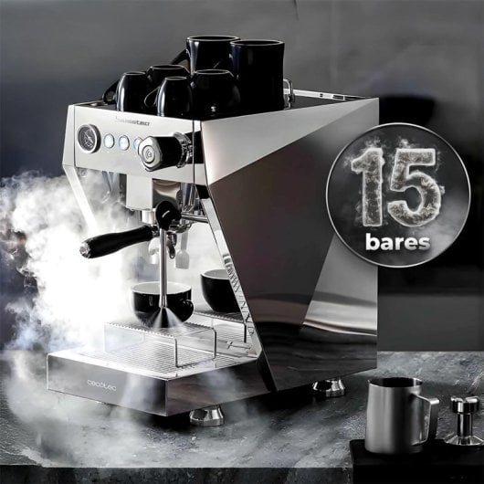 Cafetera Profesional Cecotec Baristeo Brava 2,5 L 15 bares doble caldera 4 vaporizadores