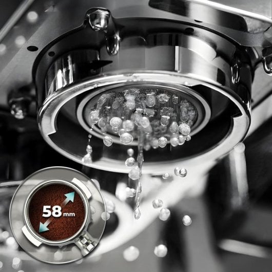 Cafeteira profissional Cecotec Baristeo Iconic 1,7L com 15 barras, controlo PID e E61