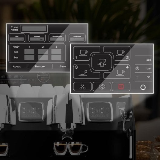 Cafetera Espresso Profesional Cecotec Baristeo Regina 4 tazas 9 bares triple caldera LCD