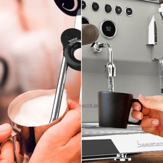 Cafetera Espresso Profesional Cecotec Baristeo Regina 4 tazas 9 bares triple caldera LCD