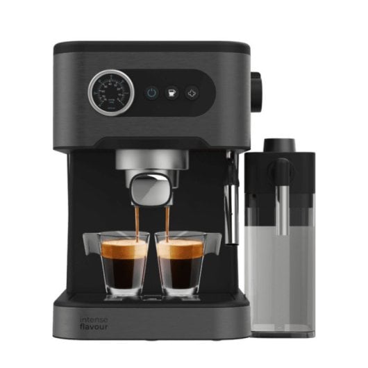 Cafetera Express Cecotec Power Espresso 20 Pro Latte 1,5L 20 bares con vaporizador y depósito de leche 550ml