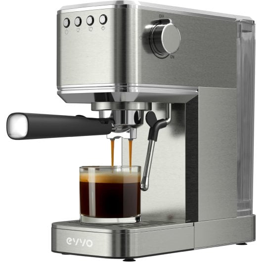 Cafetera Express Evvo Home Intensa 1,2L 20 bares Doble Salida Acero Inoxidable