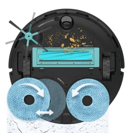 Aspirateurs Robots et Laveur Cecotec Conga 16090 AI SpinArm Home&Wash avec en plus une station de vidage automatique Navigation LiDAR 8.000 Pa