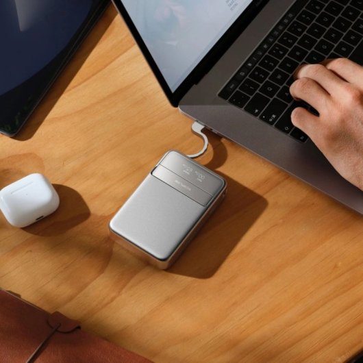 EcoFlow RAPID Powerbank Magnético 5000mAh PD3.0 30W/Qi2 15W USB-C Plateado