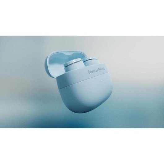 Auriculares Bowers & Wilkins Pi6 sem fios Bluetooth com Cancelamento de Ruído e proteção IP54, azul ártico
