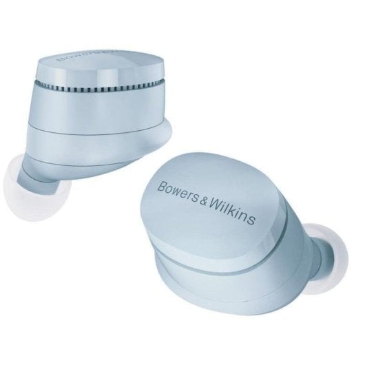 Auriculares Bowers & Wilkins Pi6 sem fios Bluetooth com Cancelamento de Ruído e proteção IP54, azul ártico