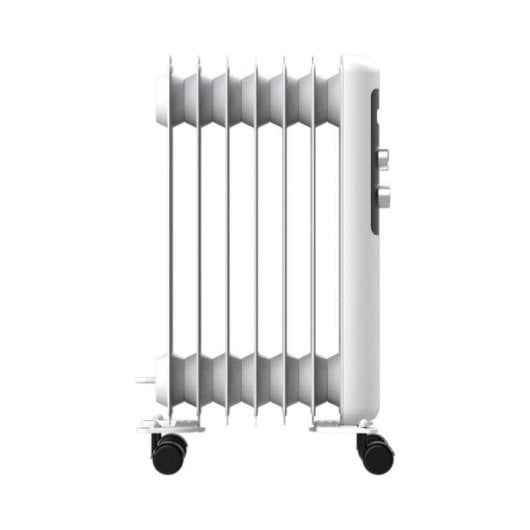 Radiador Elétrico Cecotec ReadyWarm 750 Space White 1500W compacto com controlo manual e sistema antivolteio