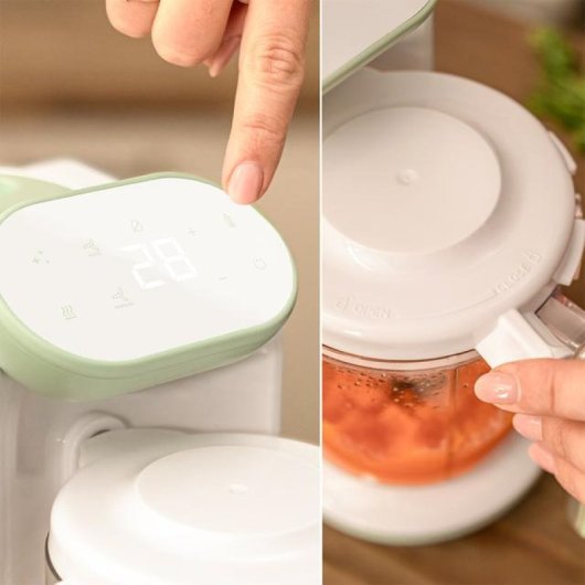Robot de cocina Cecotec Nana BabyCare FoodProcessor multifunción con control táctil y esterilización