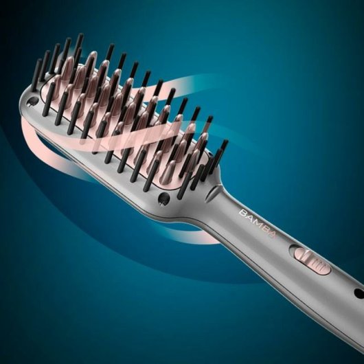 Cepillo alisador Cecotec Bamba InstantCare 400 Travel Brush cerámica turmalina 190º base 360° compacto