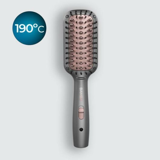 Cepillo alisador Cecotec Bamba InstantCare 400 Travel Brush cerámica turmalina 190º base 360° compacto