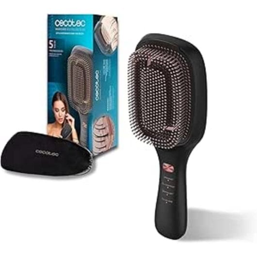 Brosse Cecotec HairCare Revitalize Ions Négatifs Microcourants EMS LED