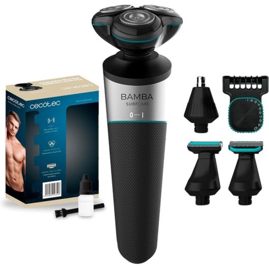 Máquina de Barbear Elétrica 5 em 1 IPX5 Litio 500 mAh Lâmina Aço Inoxidável