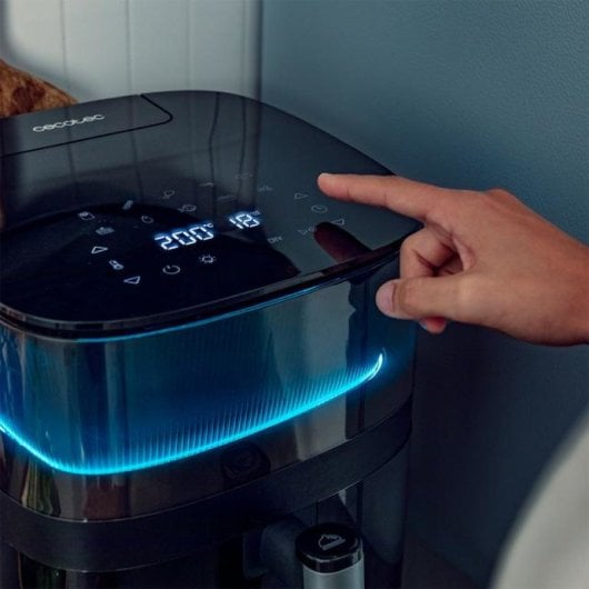 Cecotec Cecofry Neon 5000 5L Heißluftfritteuse Automatische Wasserdosierung 10 Menüs Innenbeleuchtung